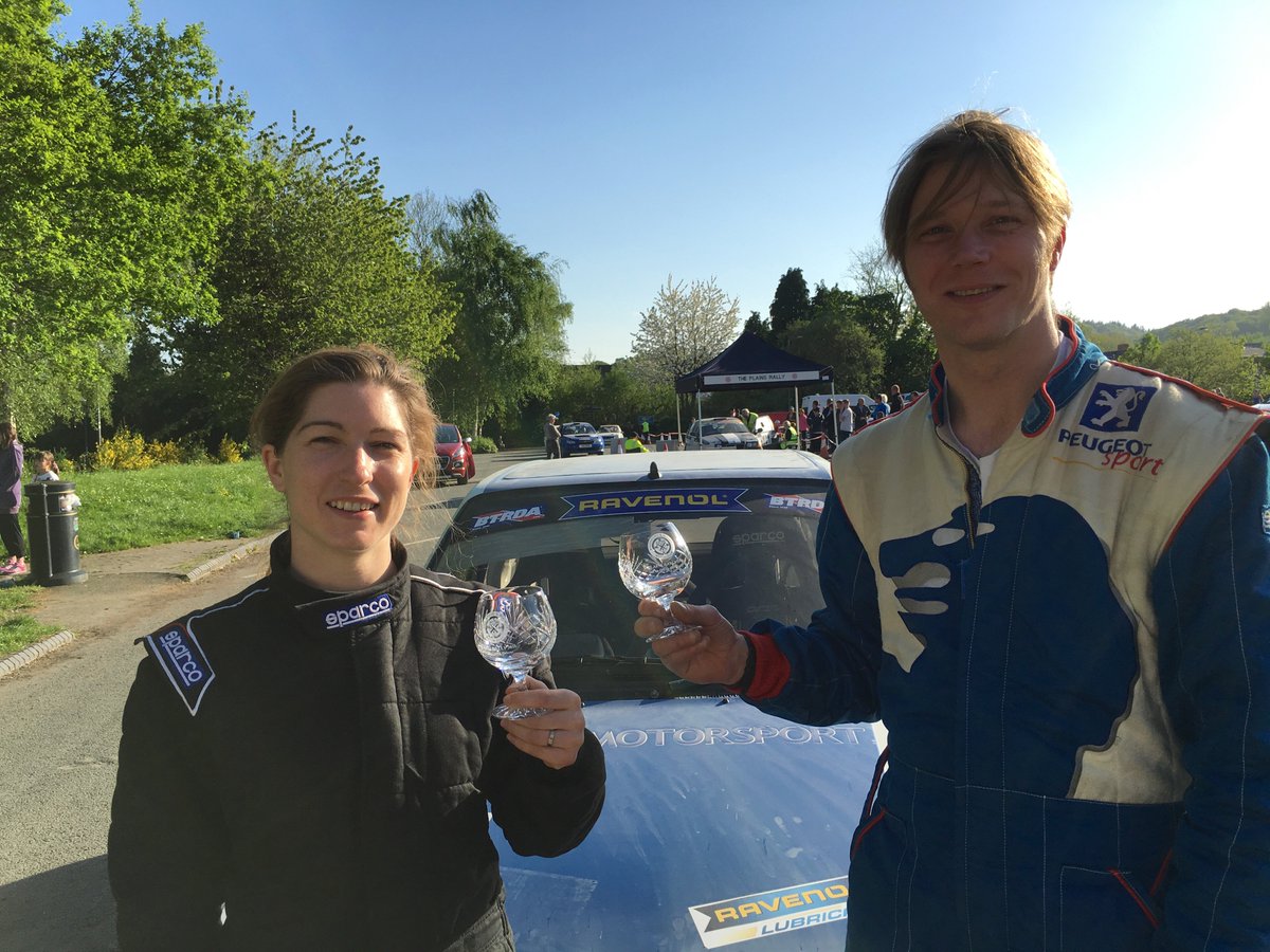 BTRDA_Rally's tweet photo. Best result of day. Emily &amp; Eliot Retallick. @VERallyFirst OA win, Class winners &amp; 1st Lady EVER to win RF event. https://t.co/VbQRMELOPw