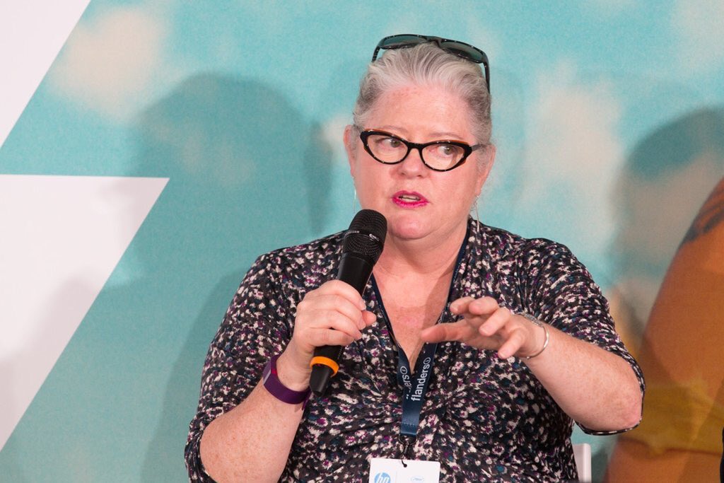 McInnisK's tweet photo. Seriously, anyone gonna tell me I had two pairs of glasses on my head?! #FABpanel! @indiewendy @British_Film Thanks https://t.co/i0YZcUsluN