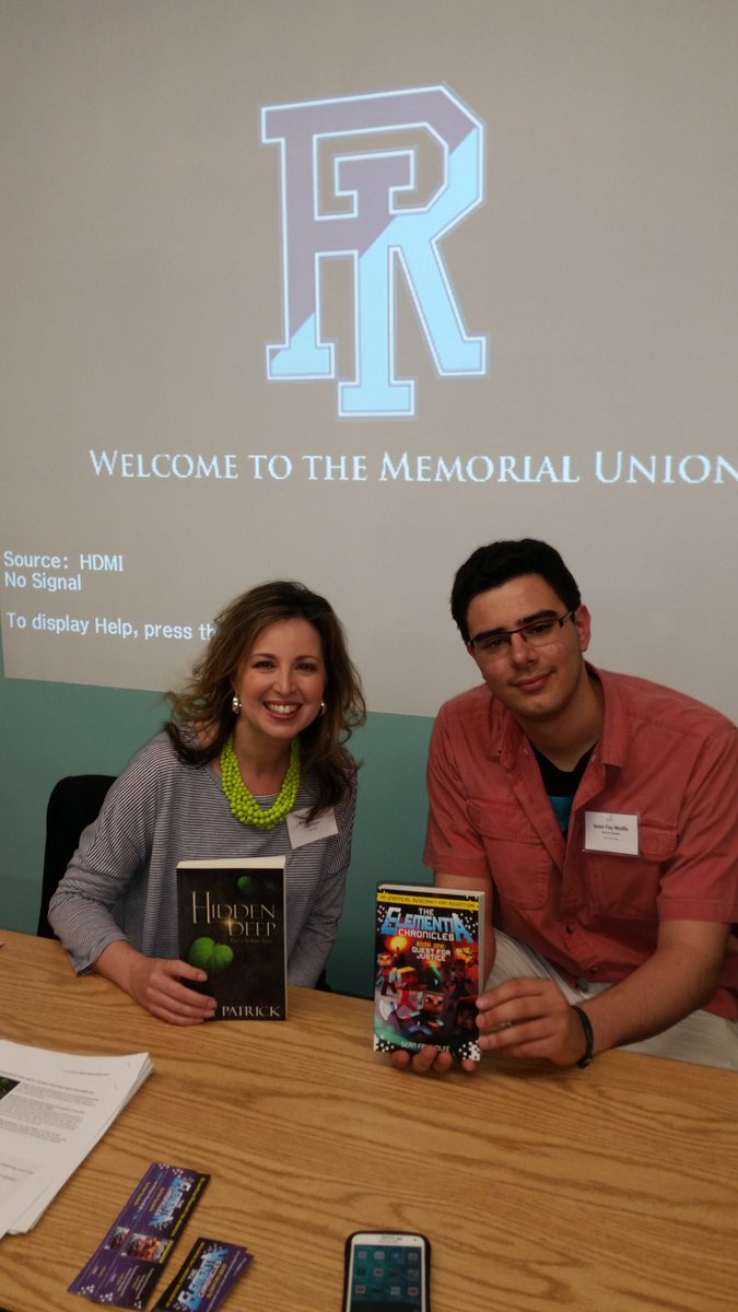 AmyPatrickBooks's tweet photo. Awesome presenting with #kidlit author @sfaywolfe today at #SLRI2016 ! U rock the middle grade world, mister. :) https://t.co/091KOUMM5Y