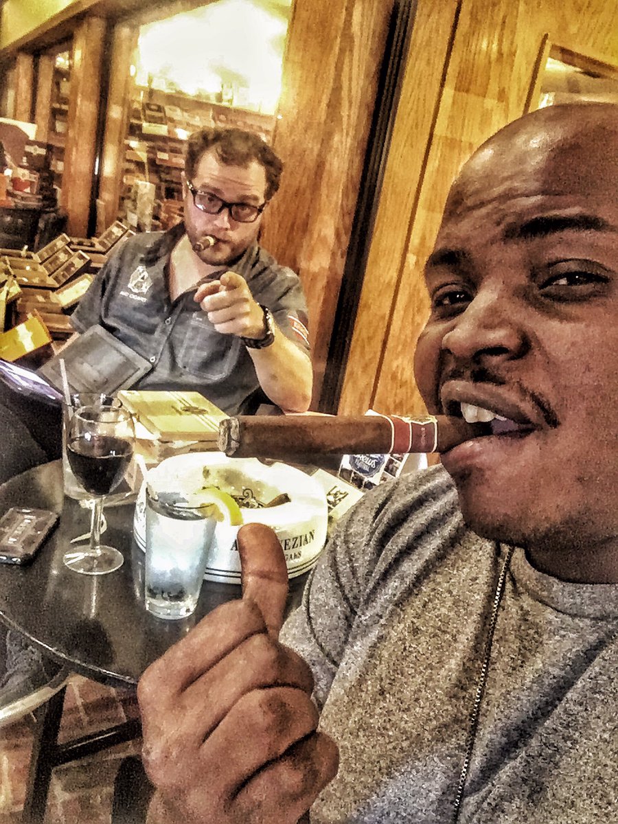 theyallhatewill's tweet photo. It's hard to get social media done when @EvanDavidoff83 is around! @AvoCigars #SavorEveryNote https://t.co/fuHY29kWdY