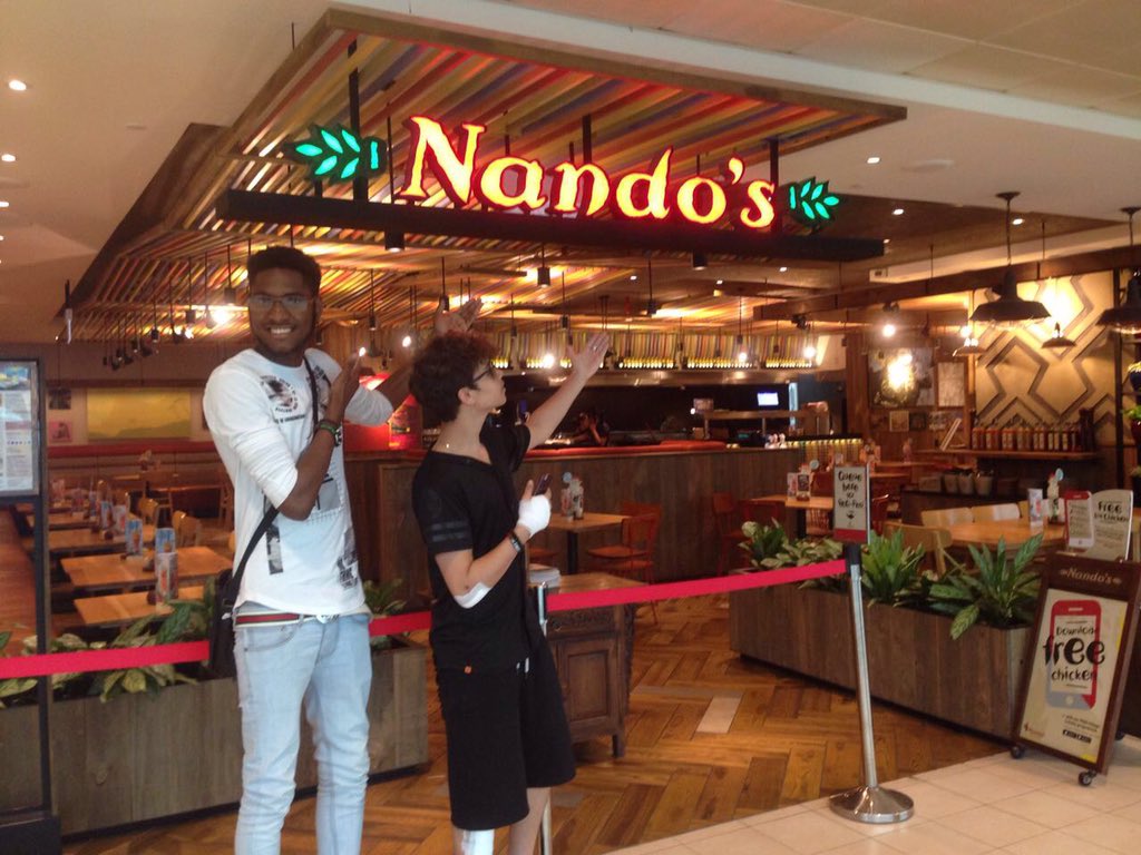 HarrisJOfficial's tweet photo. No Nandos in Indonesia they said....That didn't stop us😂✈️ @NandosSG https://t.co/9Bij6Ud1hp