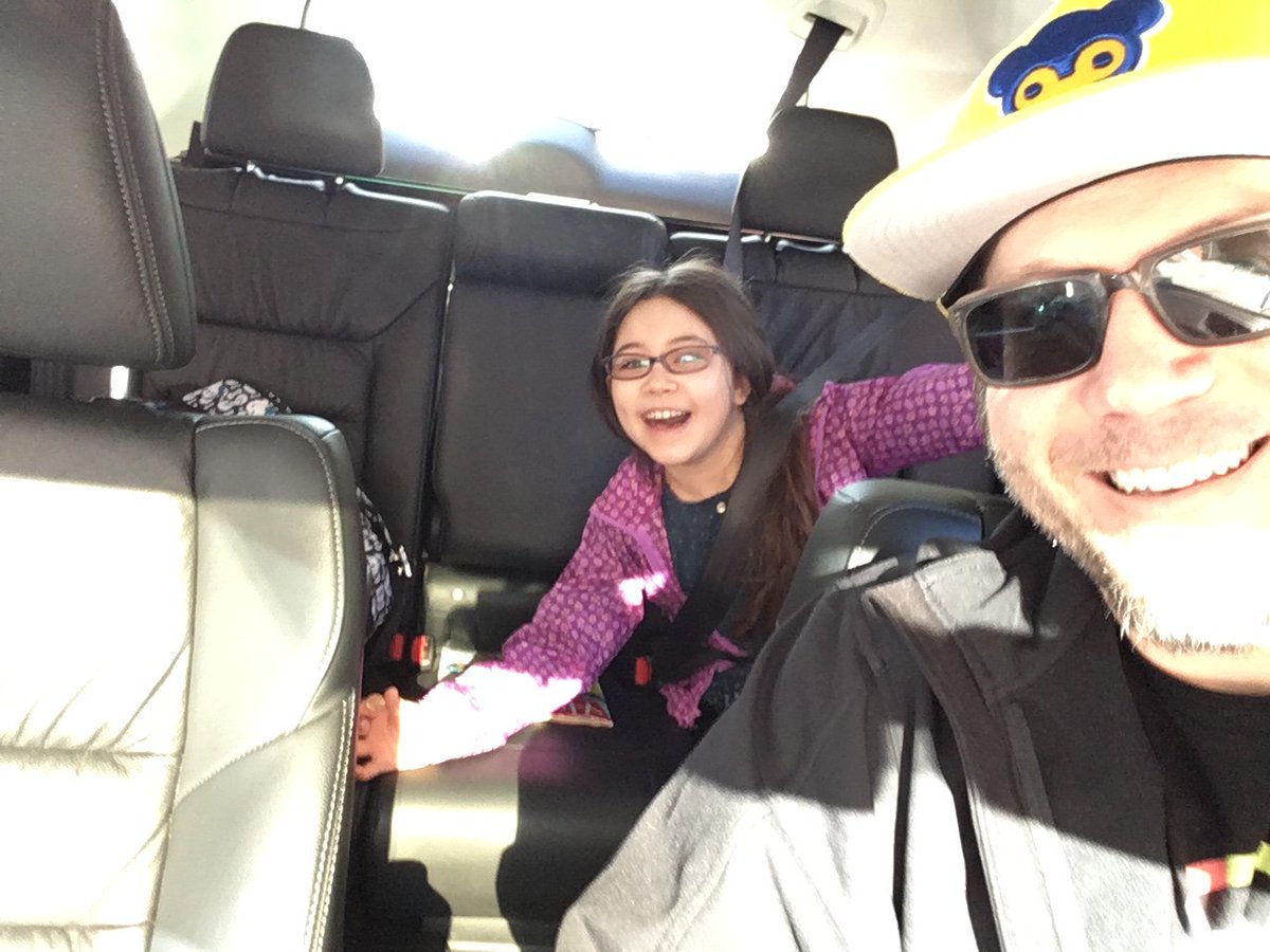 mak1roll's tweet photo. Daddy with his boss yellow hat is taking me to school, yay! https://t.co/zDVdNYjhgs