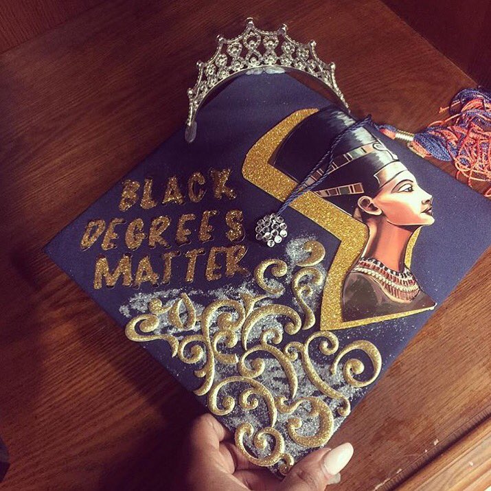 TheShadeRoom's tweet photo. You guys have taken #GradCaps to a new level! Via: @_imaniayan https://t.co/l9eBkWORWS