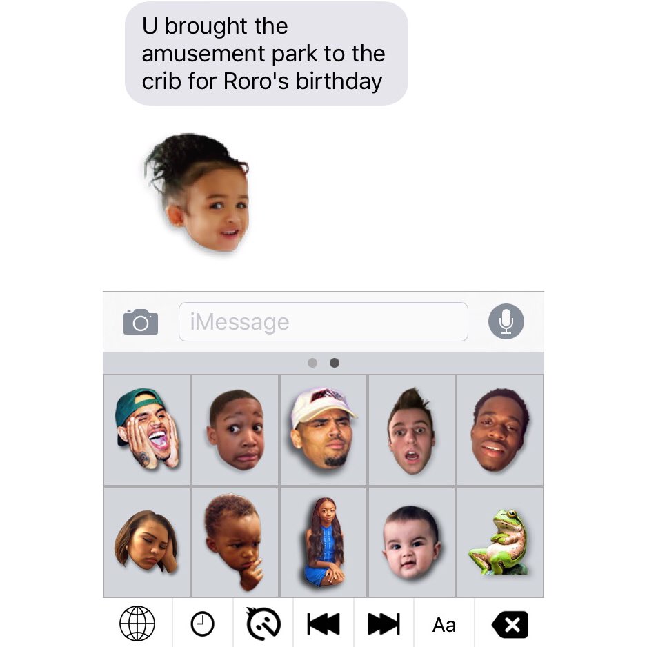 chrisbrown's tweet photo. Follow and download @ExpresserApp 🚀🚀🚀 make your own expresser emojis of yourself or friends -- and use mine https://t.co/rP3IMhUT1j