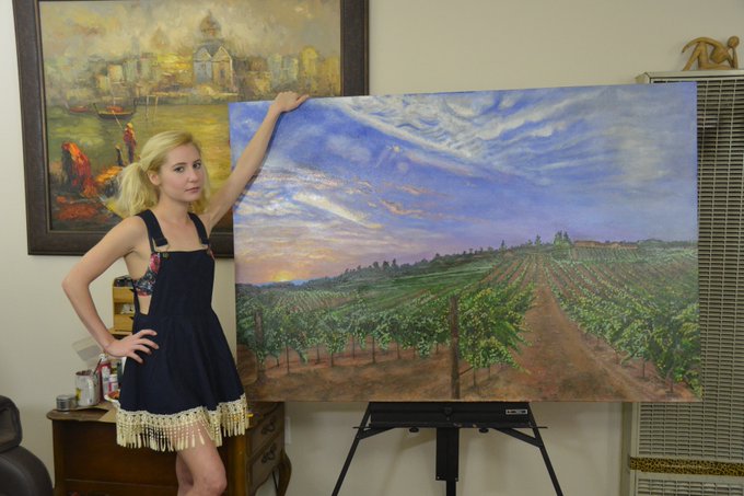 For sale: modelodette@gmail.com and YES, I painted it. I'm doing my best Eugene Delacroix face. #art<a class="tags" target="_blank" title="On Twitter" href="/?out=eyJ0eXAiOiJKV1QiLCJhbGciOiJIUzUxMiJ9.eyJpYXQiOjE3MjExNTUyNDQsImlzcyI6InR3cG9ybnN0YXJzLmNvbSIsIm5iZiI6MTcyMTE1NTI0NCwiZXhwIjoxNzUyNjkxMjQ0LCJyZWRpcmVjdF91cmwiOiJodHRwczovL3R3aXR0ZXIuY29tL2dtYWlsIn0.cQ3rUa8tdhEjwkDDqXWj4ty_AlEitRbDnB2oKwNK-SVbuOkNRJXYNk2rlOW-5CQEQ-szhpjDQucKb_gEShtLnQ">@gmail</a><a href="/tag/art"class="tags"><span>#art</span></a><a href="/tag/painting"class="tags"><span>#painting</span></a>