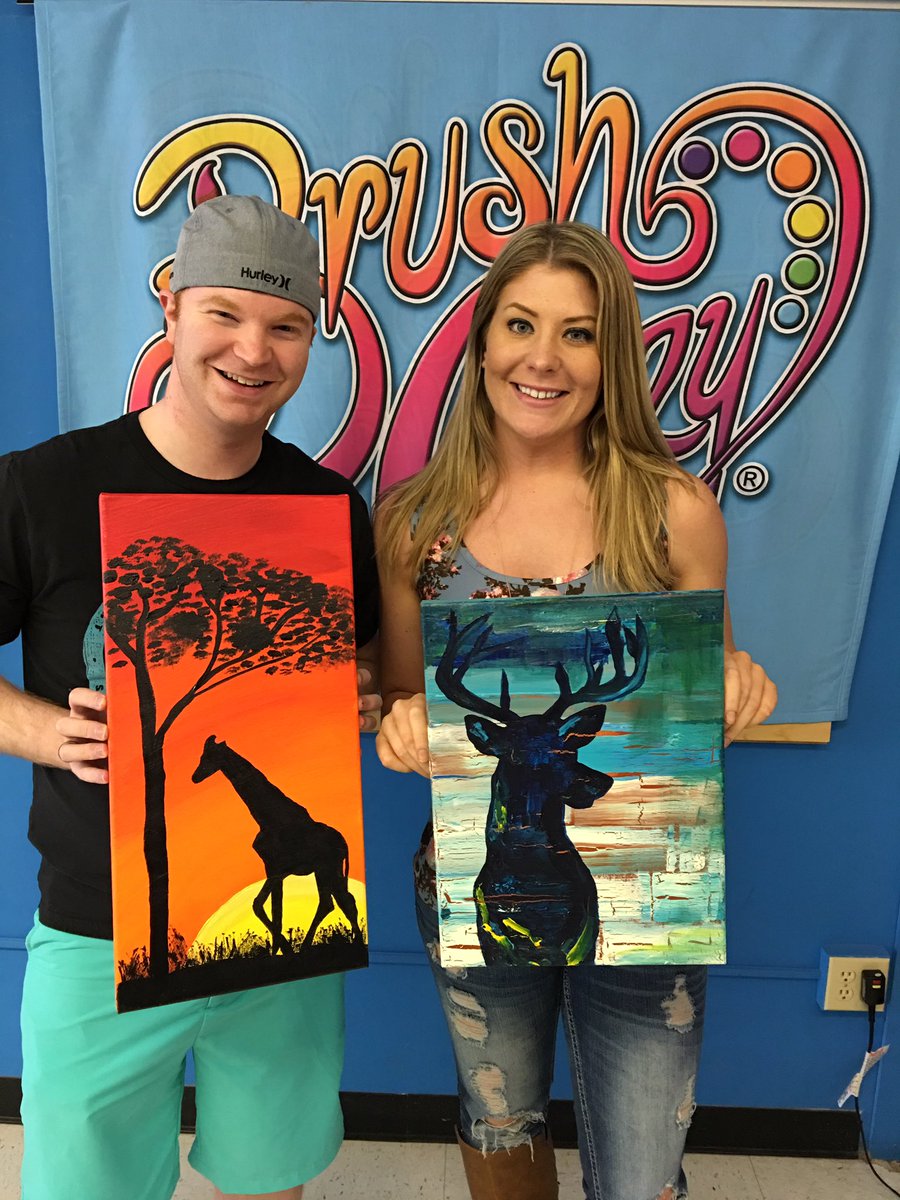 mikerawlins's tweet photo. Great day to go Brush Crazy! #greatfalls #art #painting #brushcrazy #friends https://t.co/fu16MuqIGV