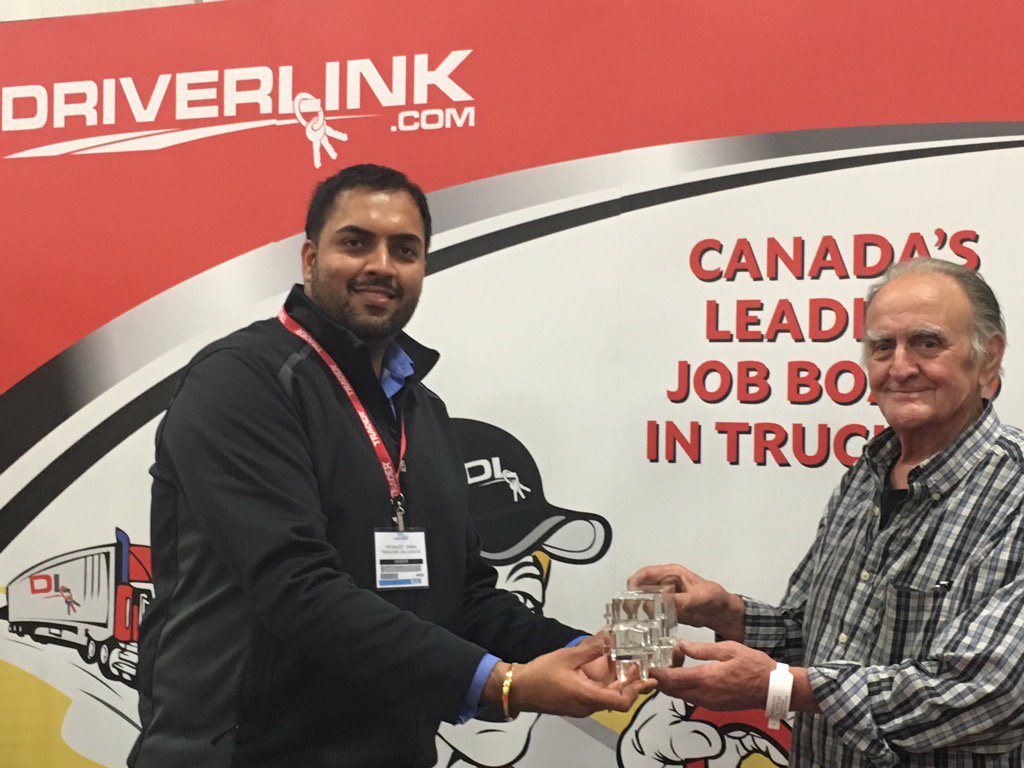 loadlink's tweet image. Terry Goodwin is the lucky winner of #TransCore&apos;s commemorative 25th anniversary crystal truck @TruxpoBC. Congrats!