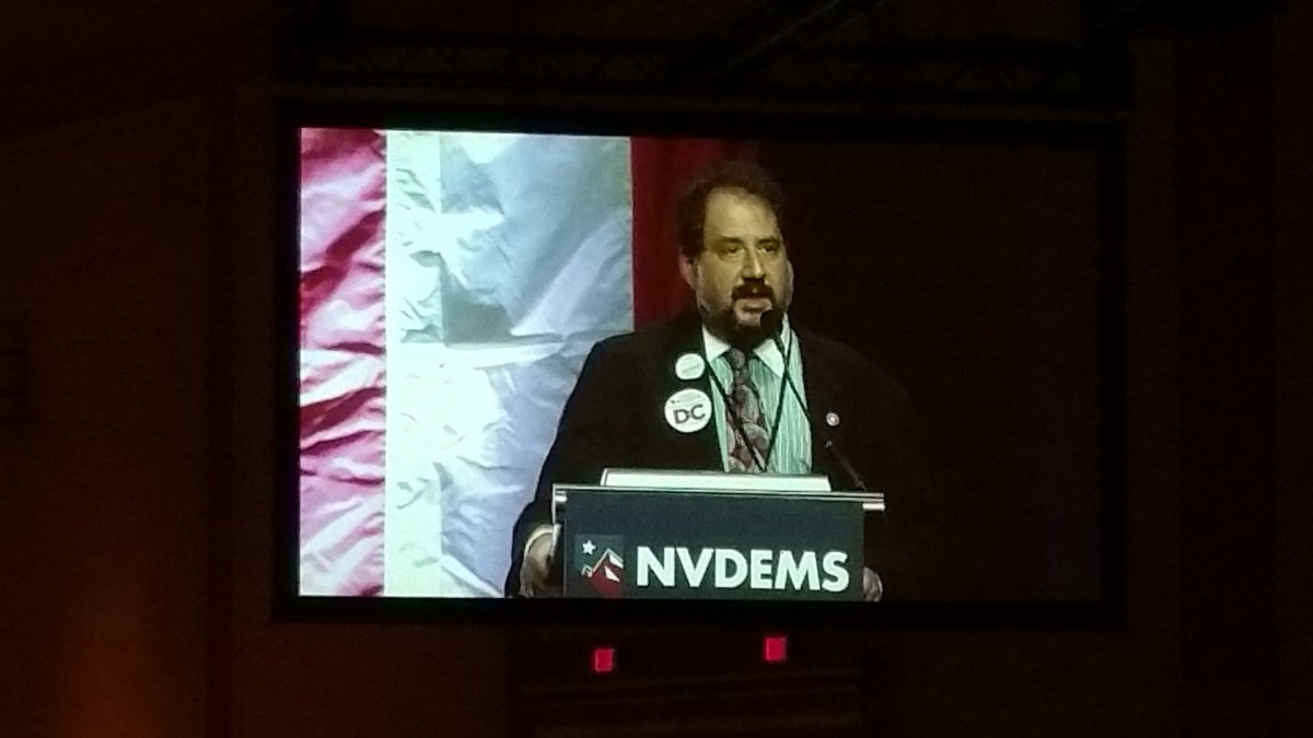 MichelleRindels's tweet photo. #nvdems seem receptive to Paul Strauss, a "shadow senator" from DC who's calling to end taxation w/representation https://t.co/4RTkLP5d7Z