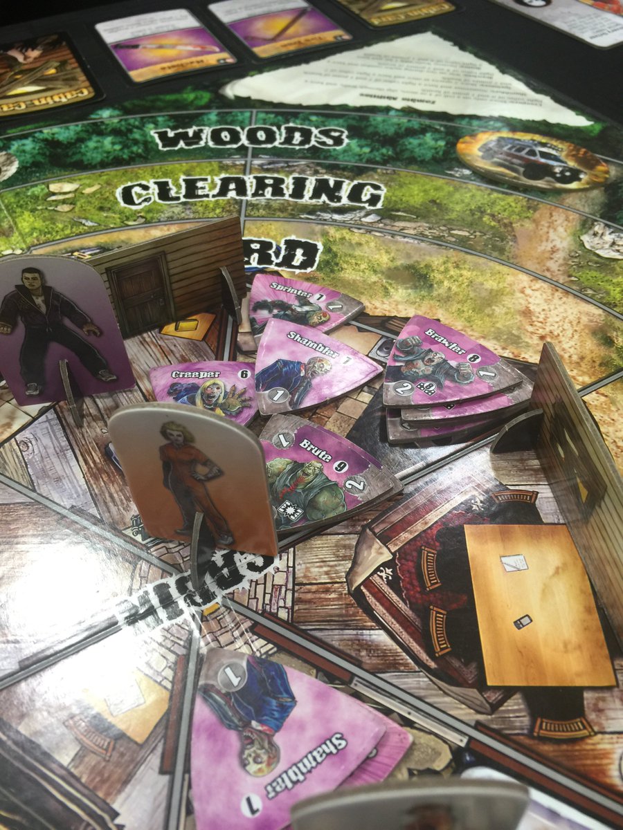 superboardbros's tweet photo. Zombie horde has stormed the house and Barbara may be in some trouble! @firesidegames @Chupacabra_Con #DeadPanic https://t.co/6fLgUlGPir