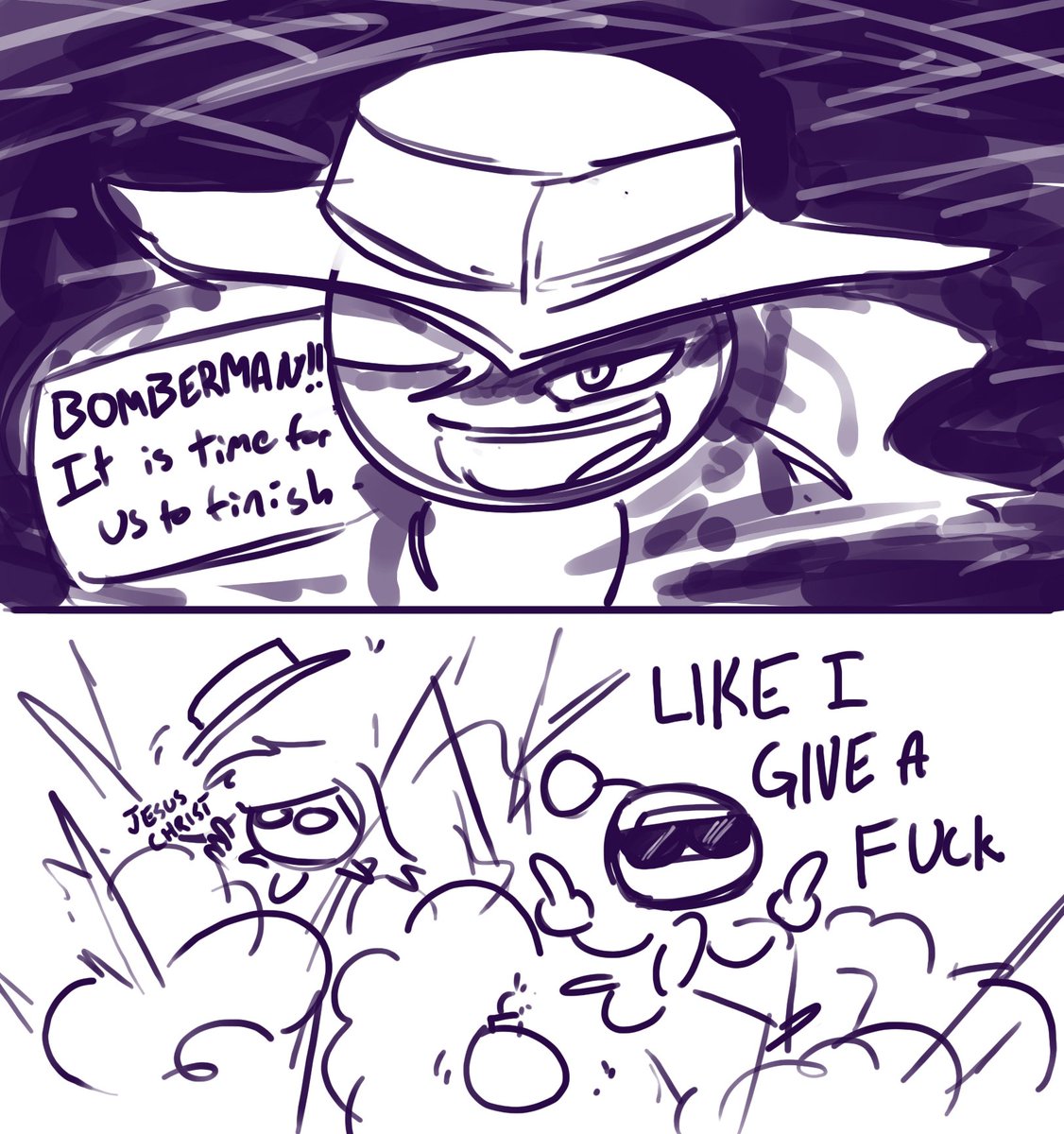 more bomberman doodles from the stream @TieTuesdayLP 