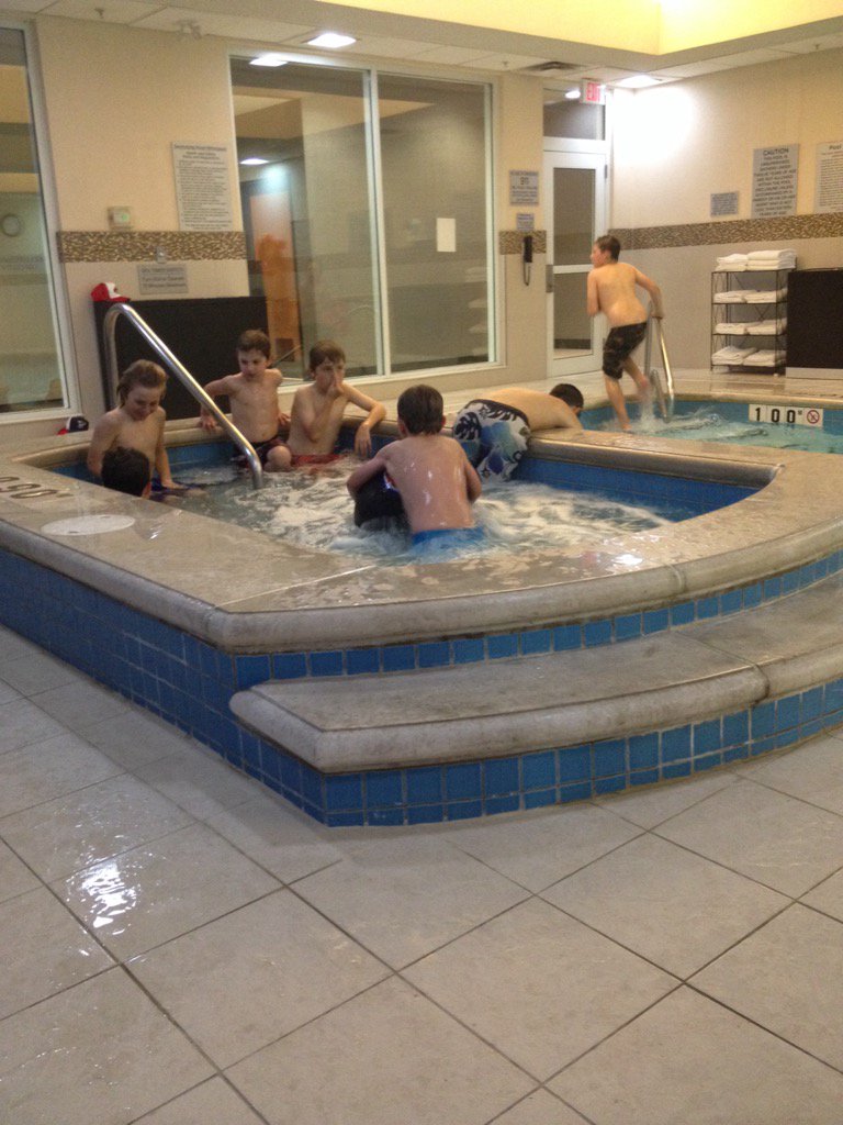 Not kicked out of pool yet. Spring hockey 2016