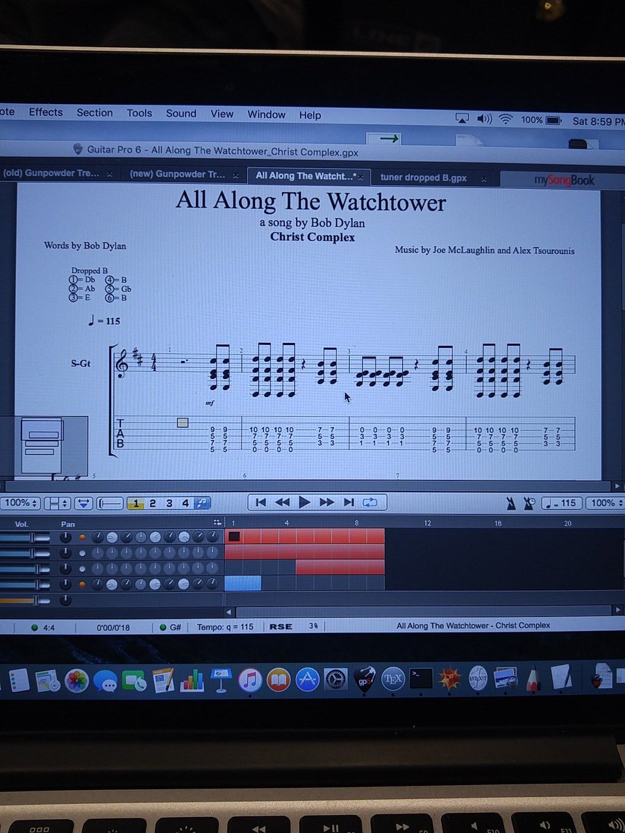 Working on a new cover... Maybe you've heard of it ;) #bobdylan #jimihendrix #deathcore #music