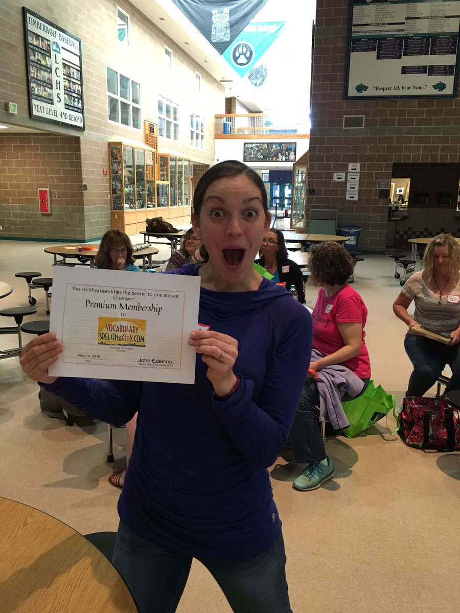 mrkirkbride351's tweet photo. Congrats to @Weinbergersword for winning a membership to @SpellingCity @ #edcampcda! Thanks @SpellingCity! https://t.co/eIUYFqREHi
