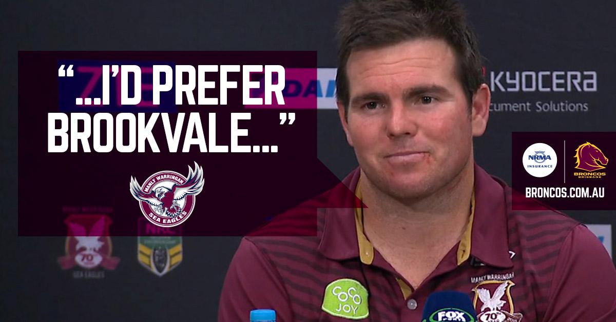 They know where they'd prefer to play after last night - post match:
#NRLManlyBroncos
bit.ly/1WxtMLY