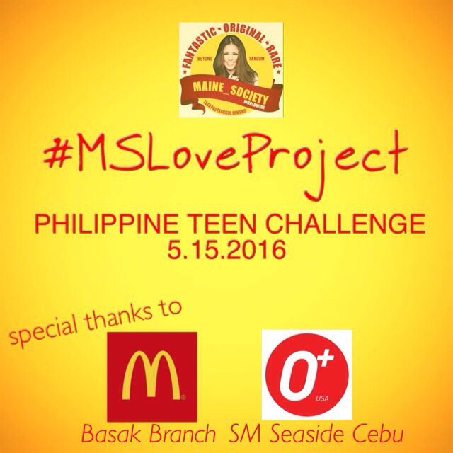 Maine_Society's tweet photo. Thank you in advance @McDo_PH Basak branch & @OPLUSUSA SM SeaSide branch for supporting this event. #MSLoveProject π€ https://t.co/xMRj6Y3wfM