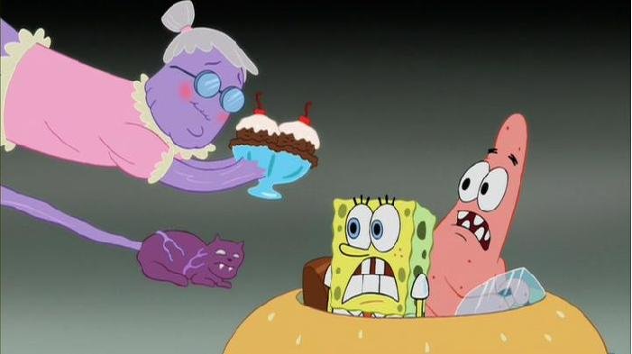 Film Theory: That one scene from the Spongebob movie with the monster's tongue dressed up as a old lady is FUCKED UP Film Theory: That one scene from the Spongebob movie with the monster's tongue dressed up as a old lady is FUCKED UP