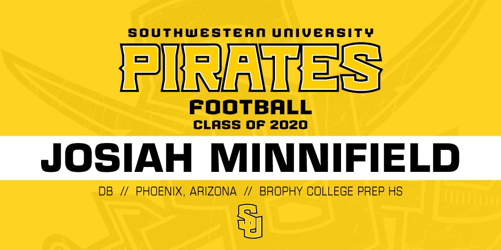 SUPiratesFB's tweet photo. SUFB welcomes Phoenix DB Josiah Minnifield @YoungMinni #azhs #APiratesLife16 #BeSouthwestern https://t.co/1bYJk14U1j