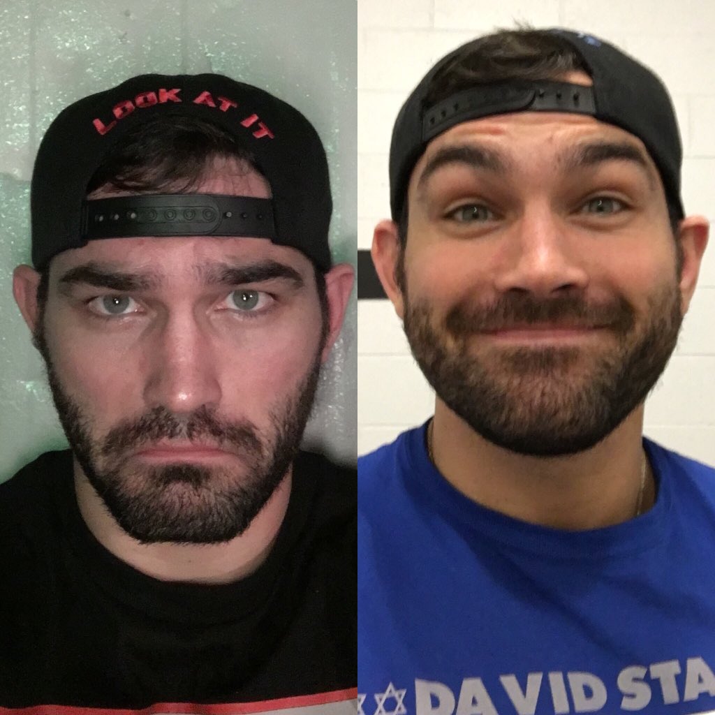 TheProductDS's tweet photo. L: how I feel about @OIFK1324 using his new rat to win
R: how I feel about smashing @TheJonGresham #BOTB15 trophy https://t.co/cWUFetSpmU