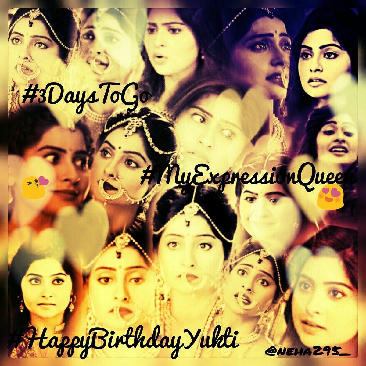 neha295_'s tweet photo. #MyExpressionQueen ur day is coming near near n near๐๐๐๐๐
Only #3DatsToGo my jaan๐
#HappyBirthdayYukti๐
@y_u_k_k_u ๐ https://t.co/KmJGKN7bVG
