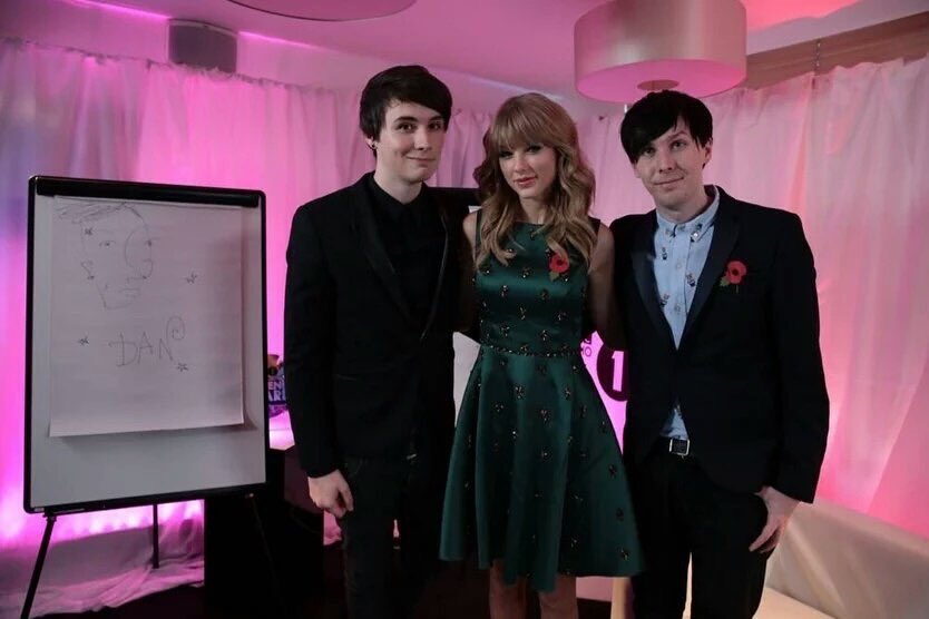 dan howell, taylor swift and phil lester