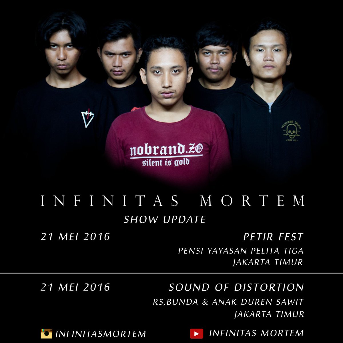Petir Fest : 10.00 wib
SOD Gigs : 18.30 wib
#jakarta #timur