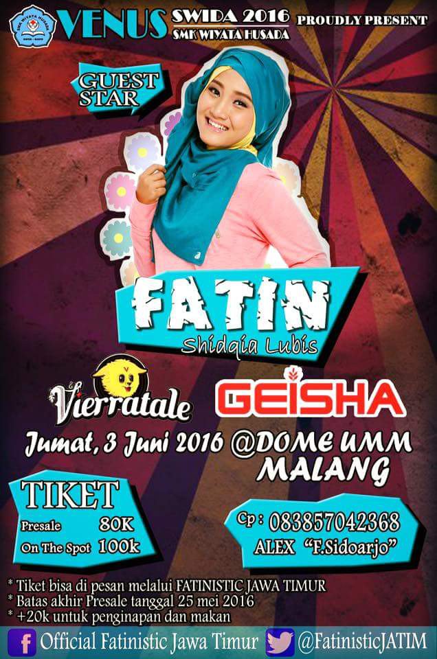 HTM tiket turun menjadi IDR 50K batas sampai tanggal 20 Mei 2016. More info hub Alex 083857042368
Hakim 081938873874