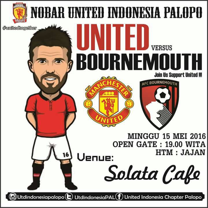UtdIndonesiaPAL's tweet photo. Nobar terakhir musim ini!
Datang ki le kak😘 #Palopo #BudayakanNobar https://t.co/TyR8ibXlg4