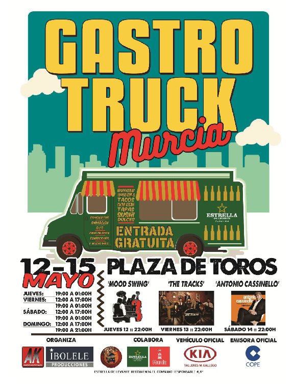AchoQueBueno's tweet photo. No te pierdas la #GastroTruck en #Murcia Planacho en la @PlazaToroMurcia 🚍 🍻🍡 https://t.co/CbKIMVhlVO vía @QH_Murcia https://t.co/oZb2VzSVXt