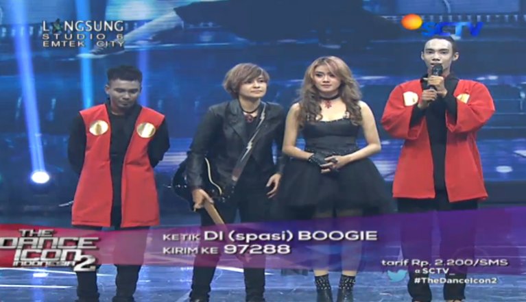 SCTV (@sctv) on Twitter photo Mau lihat <a href="/BoogieWaack/">Boogie Waack</a> tampil di Grand Final? Ayo dukung terus via SMS. #TheDanceIcon2 Mau lihat <a href="/BoogieWaack/">Boogie Waack</a> tampil di Grand Final? Ayo dukung terus via SMS. #TheDanceIcon2
