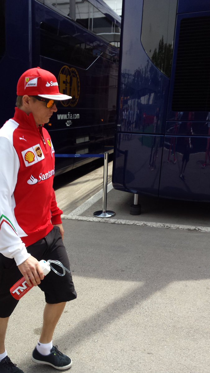 The morning stroll #KimiRaikkonen7