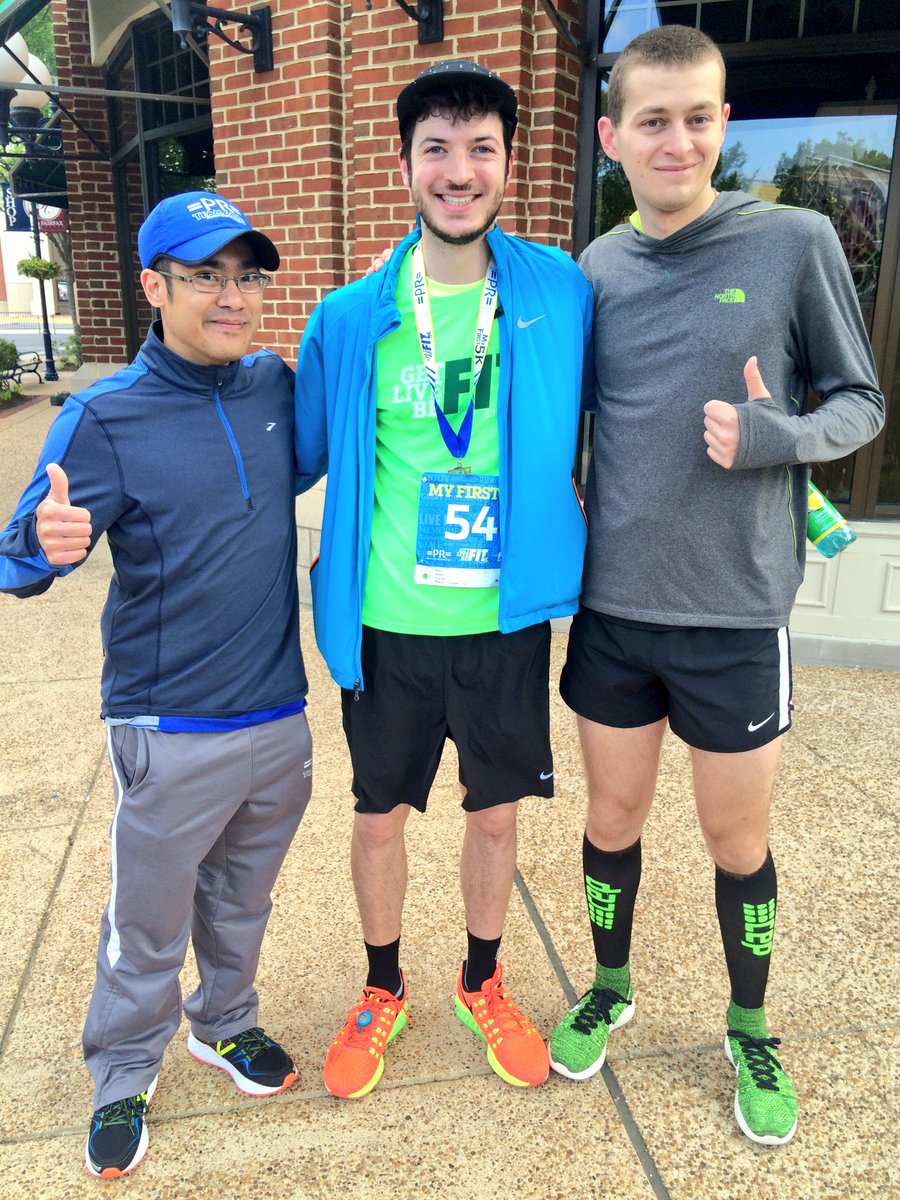 PRRaces's tweet photo. Some of our =PR= Fairfax crew took on the #GetFit5k today. Good job guys! #fairfaxcorner #fairfaxva https://t.co/UUB6pAu7Gk