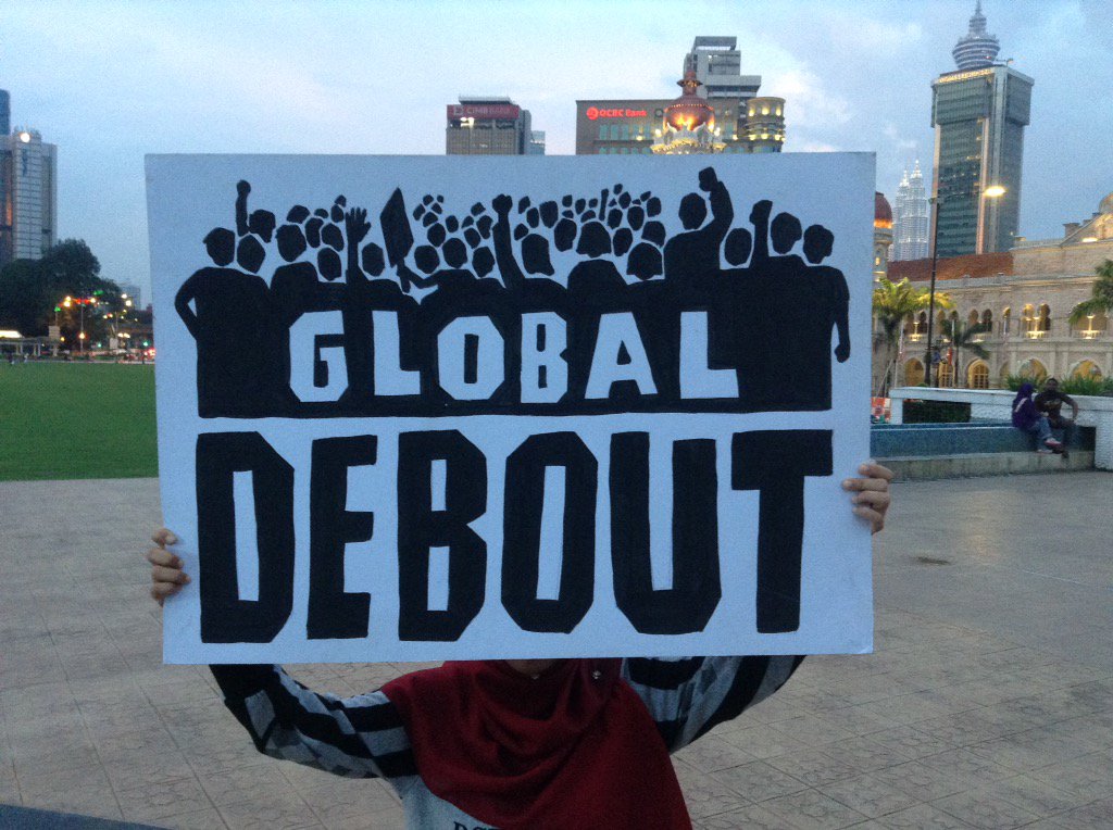 #GlobalDebout Kuala Lumpur is getting ready for our People's Assembly tonight #15May #15M #15MayDebout #WorldDebout