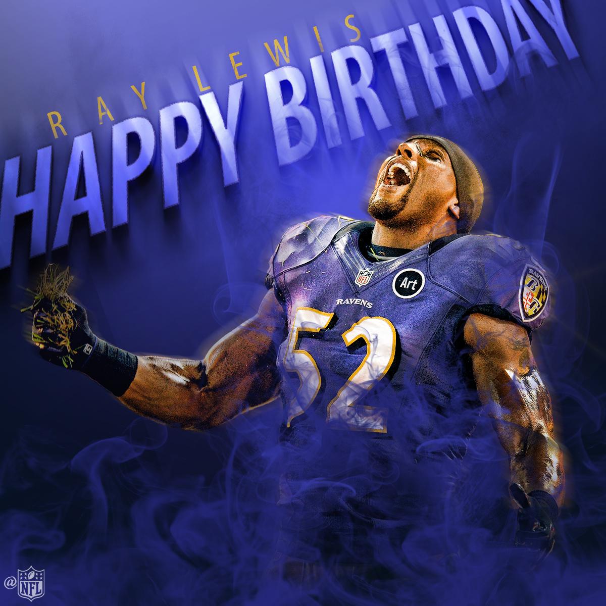NFL's tweet photo. 2x SB champ.
13x Pro Bowler.
And one of the greatest ever to play the position.

Happy Birthday @raylewis! #HBDRay https://t.co/u8zxvGGrY7