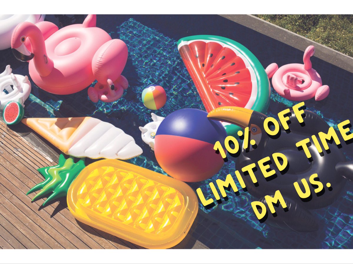 Go follow @FloatBoutique and get 10% off all summer pool floats this weekend!! 🦄💗🍩💛☀️🍦🍉🍍