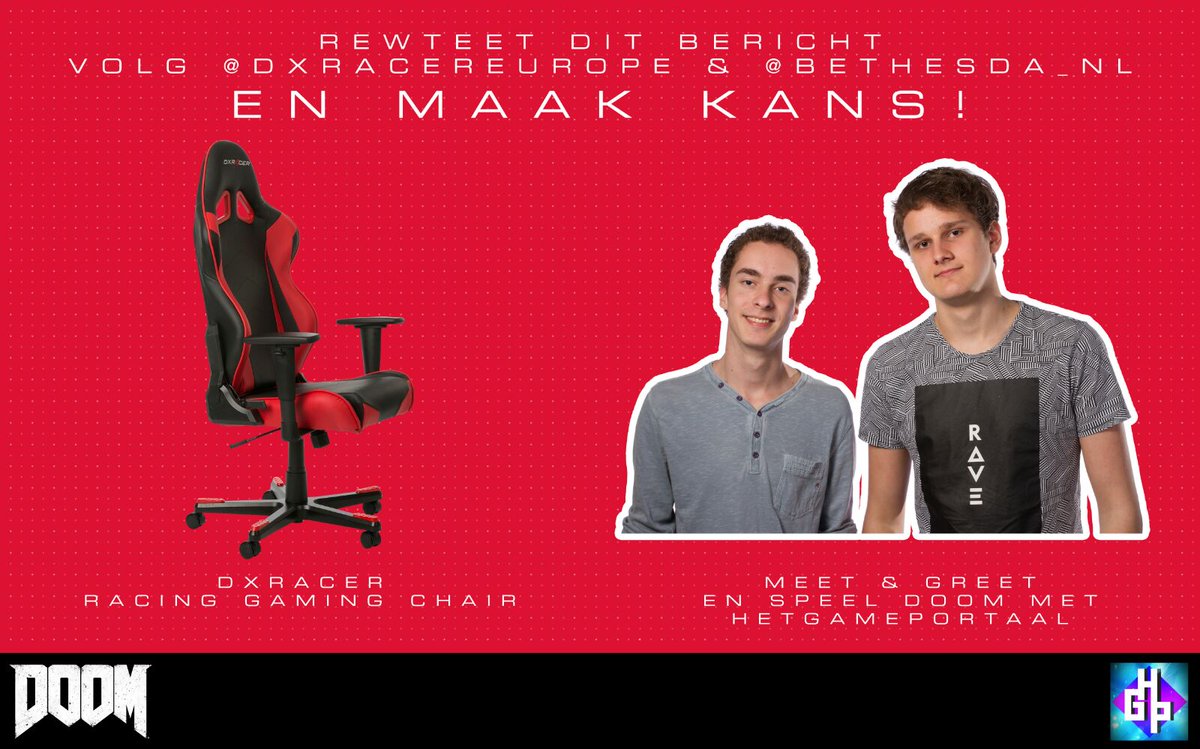 HetGamePortaal's tweet image. Retweet dit en volg @DXRacerEurope en @bethesda_nl om kans te maken op een DXRacer Gaming Chair of een Meet &amp;amp; Greet!