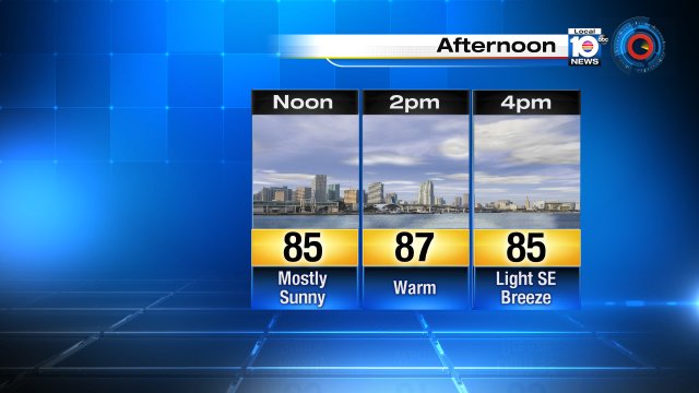Warm Sunday & a slight chance for pop-up showers @JenniferLocal10 has your Sunday forecast. Join us now! https://t.co/6HSW36YNDX