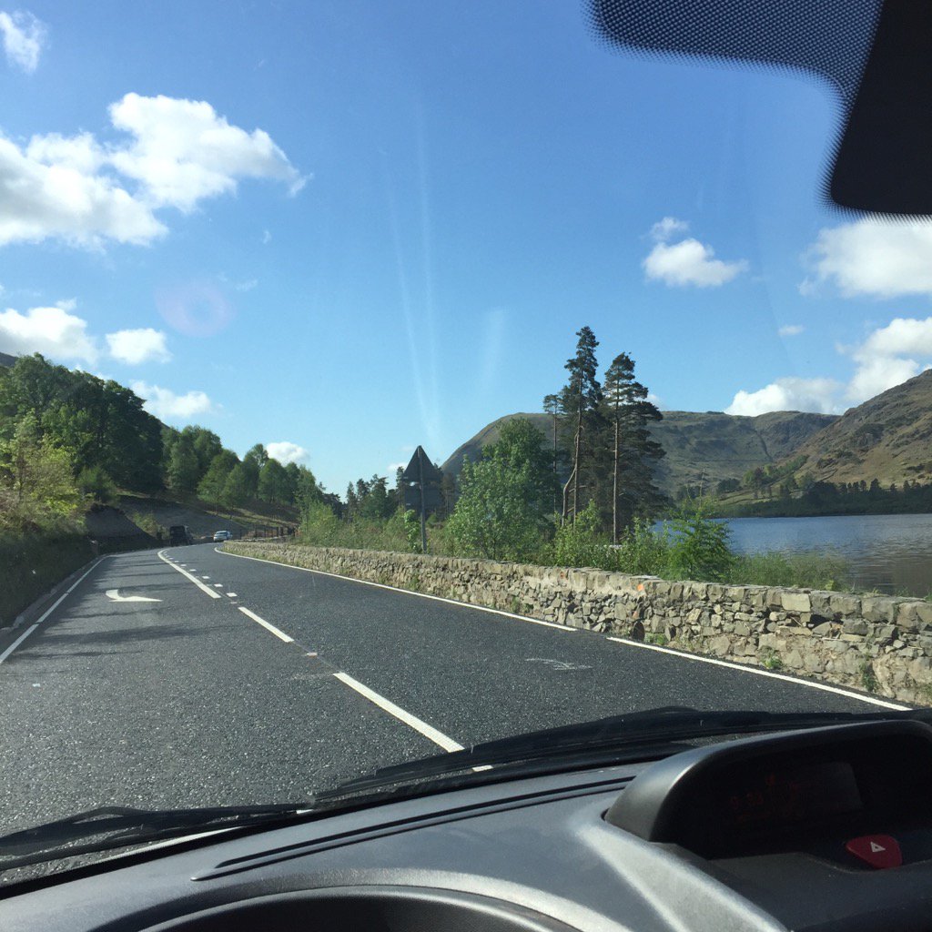Beautiful morning for a drive along the newly opened A591 - a lovely scenic route if you're driving to #KMF16