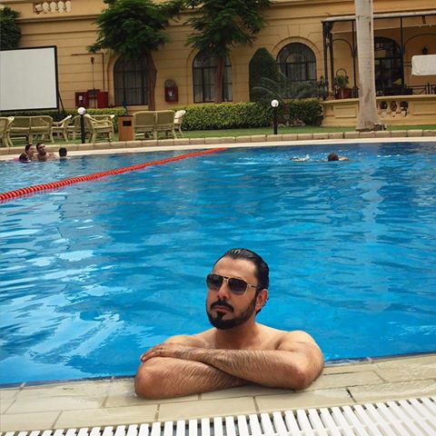 CairoConcorde's tweet image. #Star #Mohamed_Karim #enjoying a #great_time @ the #pool, #Concorde_El_Salam_Hotel_Cairo ...
