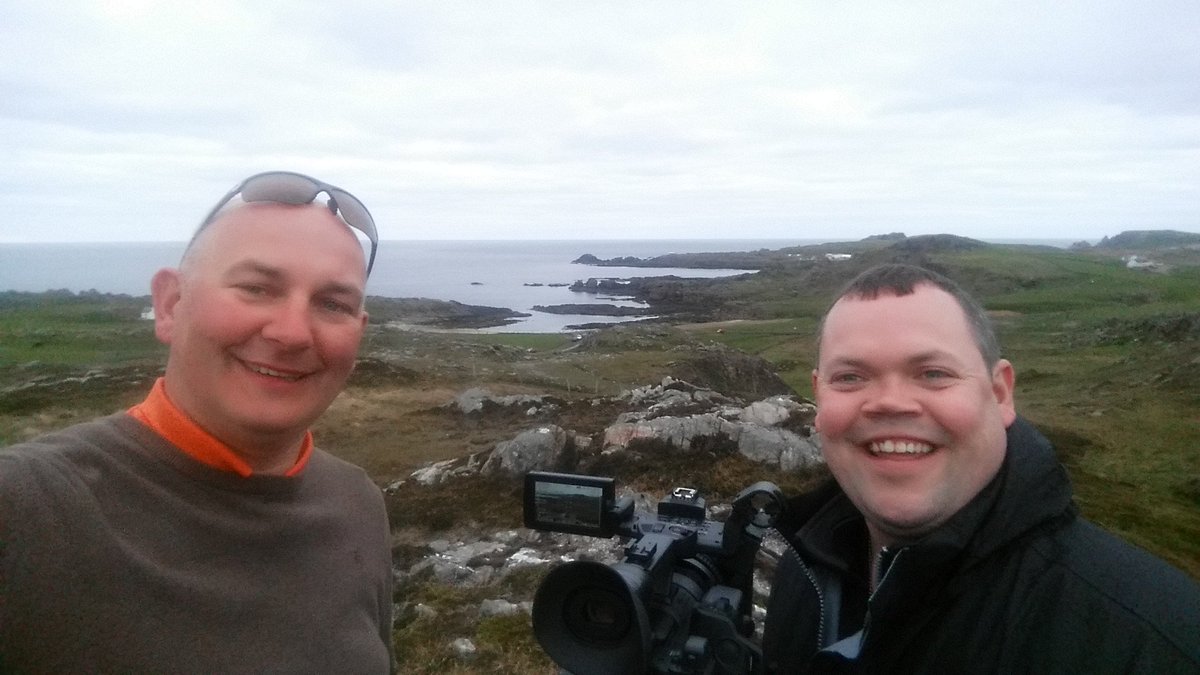 Early morning shift with @wallacemedia @DonegalTV at #Starwars #MalinHead waiting for @HamillHimself Who is in town