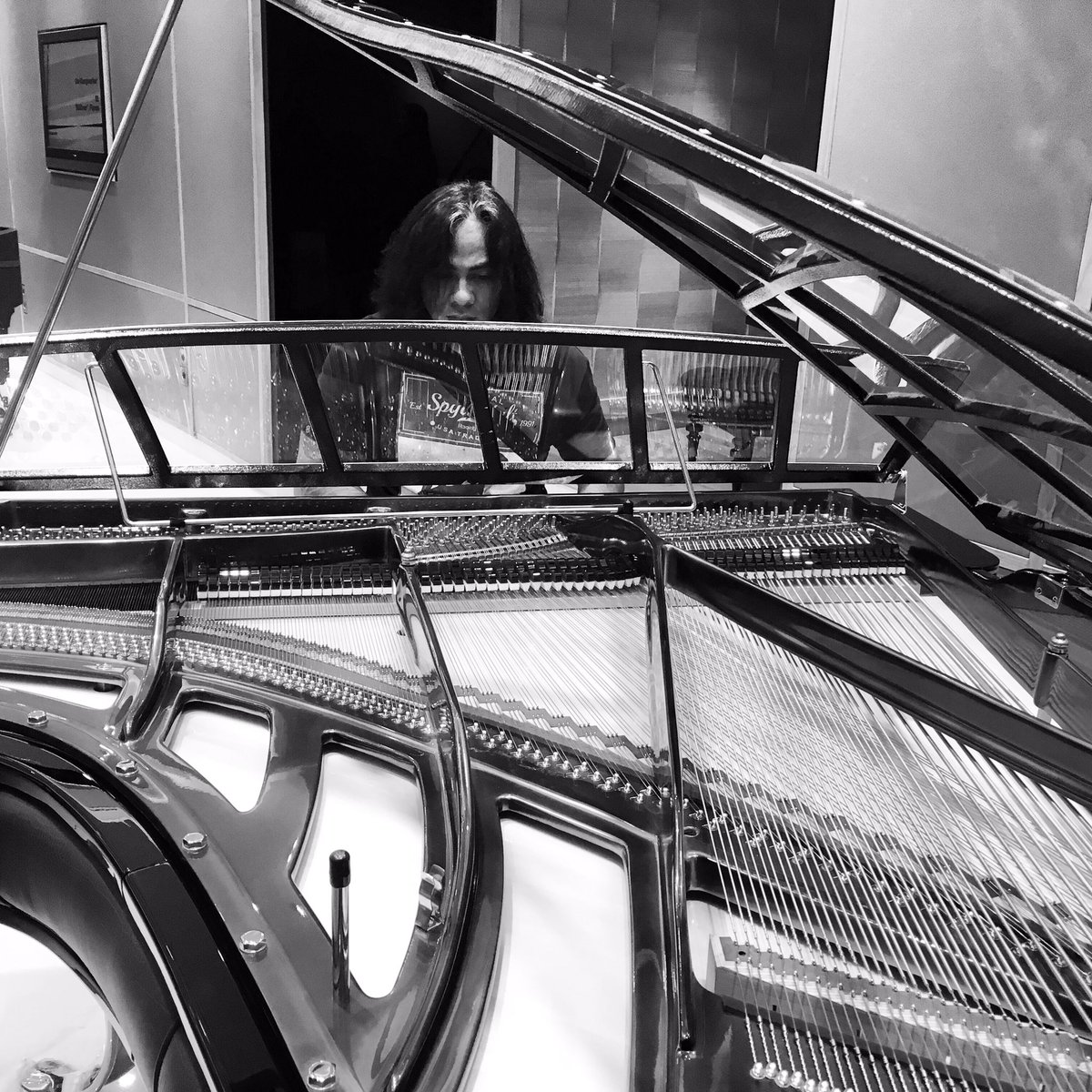 ferdy_tahier's tweet image. Playing one of the best piano of the world.#blüthner