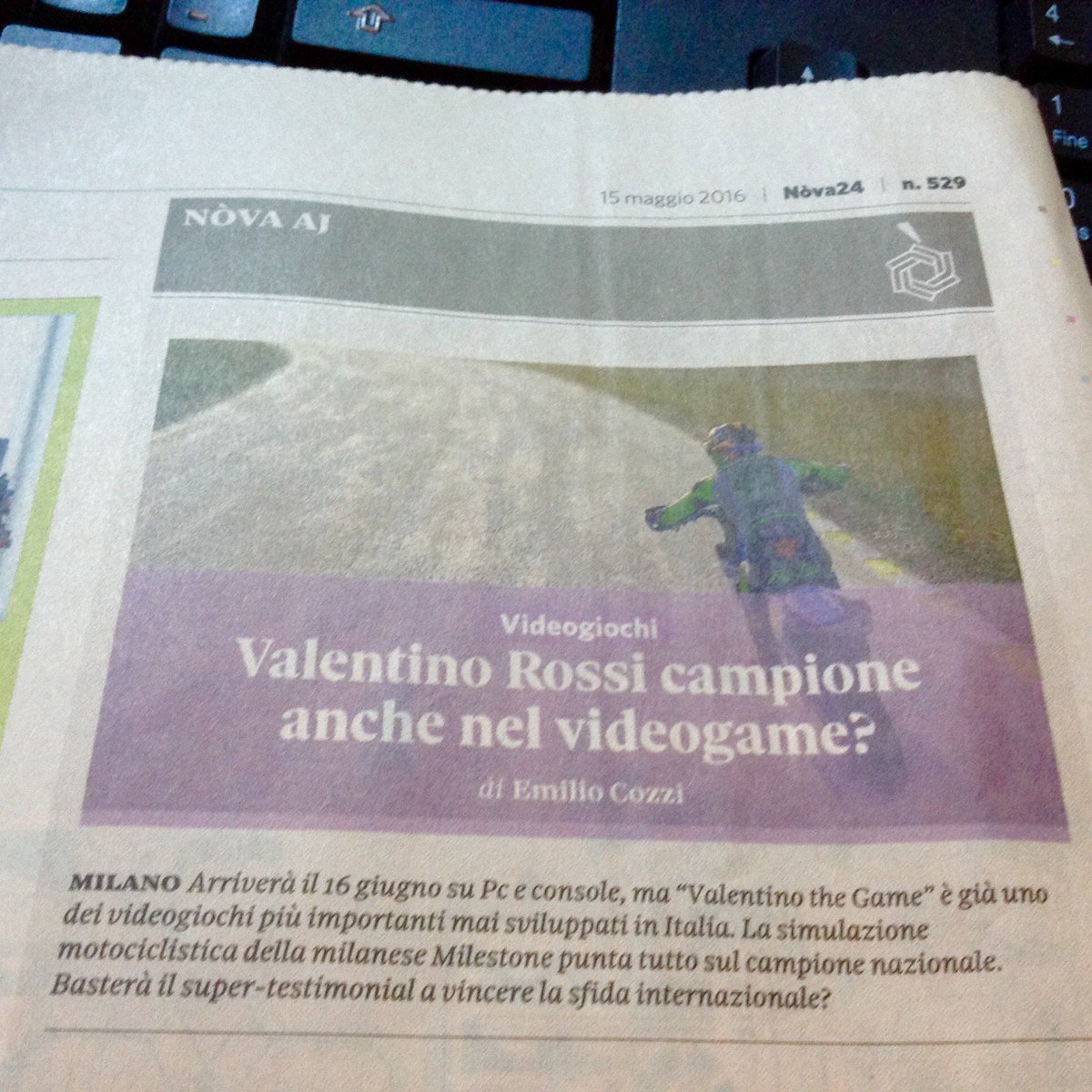 emilio_cozzi's tweet photo. Tutto @ValeYellow46 nel gioco @MilestoneItaly @VRRidersAcademy @nicolobulegaid https://t.co/hLJ8Y4dP4E @Nova24Tec https://t.co/9V75akdHRR