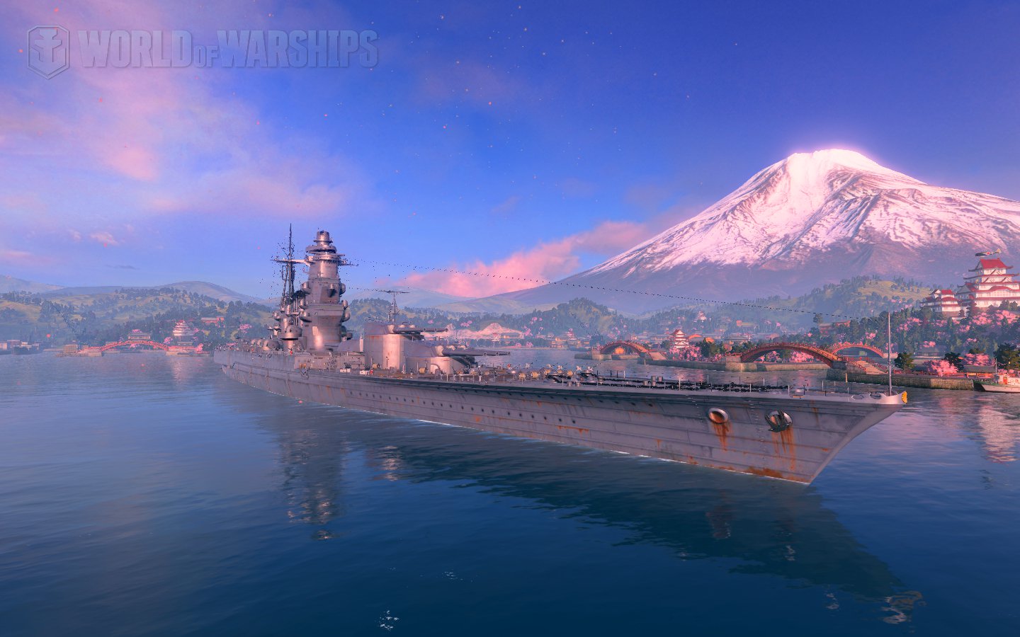 フランベル Wows Wowsの港変更modで長崎があるってことで導入してみた 長崎なのに富士山でかでかと見えてて草生える 桜も舞ってるし 外国から見た日本のイメージを詰め込んだ感じ でも綺麗で気に入ったな ハワイ港から乗り換えるか T Co