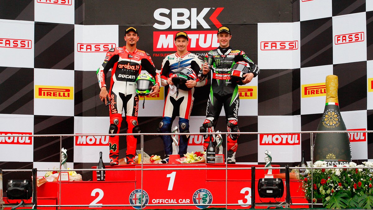 The podium of #SepangWorldSBK 🏁 🏆