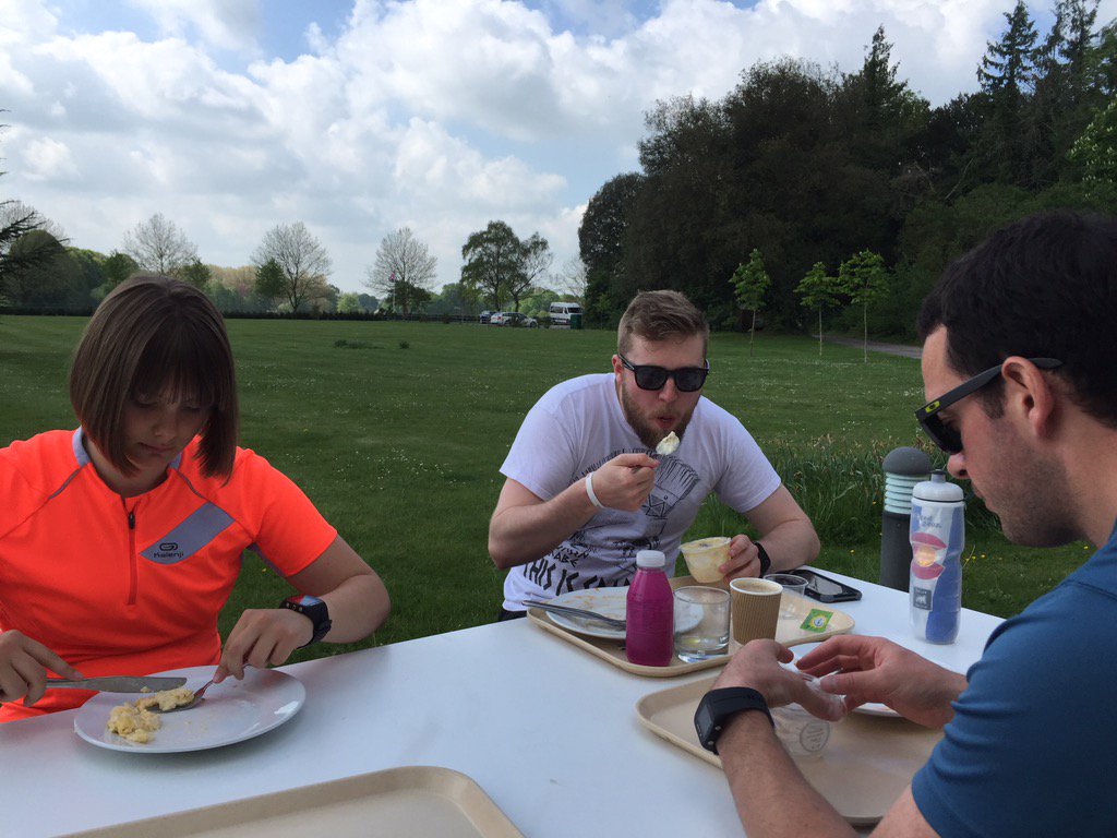 MikeAbro's tweet photo. @ParaSnowsportGB VI team breakfast after S&amp;C training with @knight_millie @BrettWild @smiffy135 #Athletelife https://t.co/b2j9lRXhRa