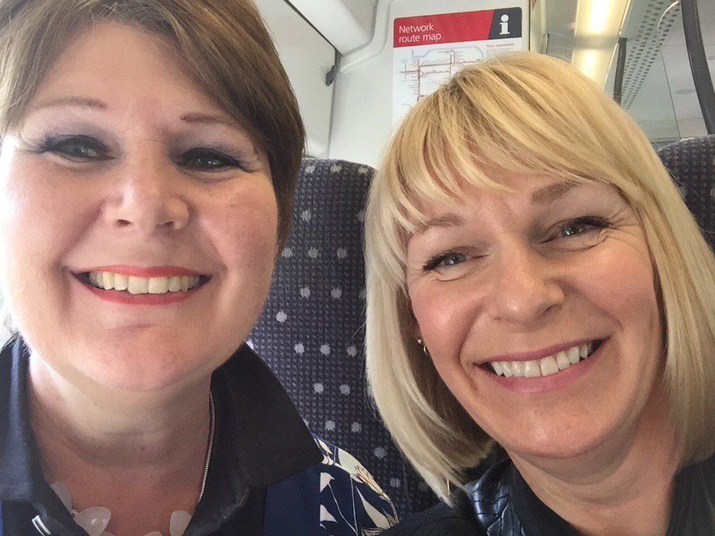 Bumped into the lovely <a href="/BiscuitJill/">Jill Watkinson</a> on the train