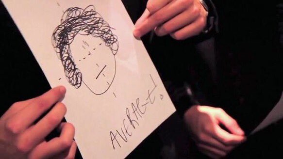 harryupdates__'s tweet photo. Harryが書いたHarry自身の似顔絵😂 https://t.co/7WAIRCFHTZ