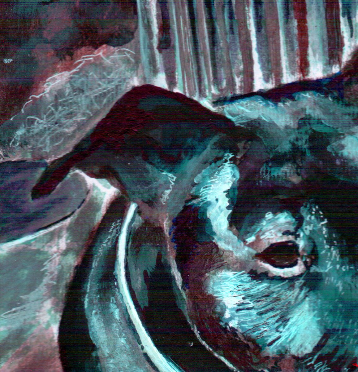 OscarJetson's tweet image. Staffordshire bull terrier dog painting print, staffie Portrait, blue Print… tuppu.net/c3f3813 #art #StaffyDog