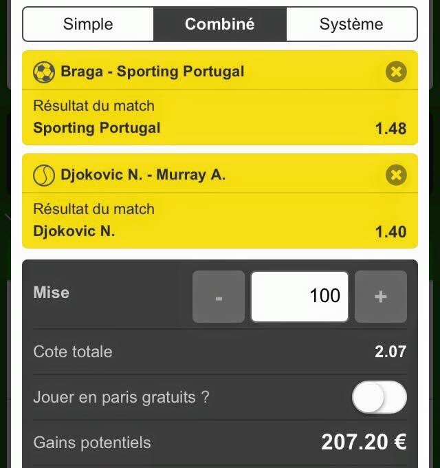 pronobarbar's tweet photo. ▶Combiné du jour

🔸Pronostic : ⚽Sporting Portugal + 🎾N.Djokovic
🔸Côte totale : 2.07💰 https://t.co/FXWKz33xjC