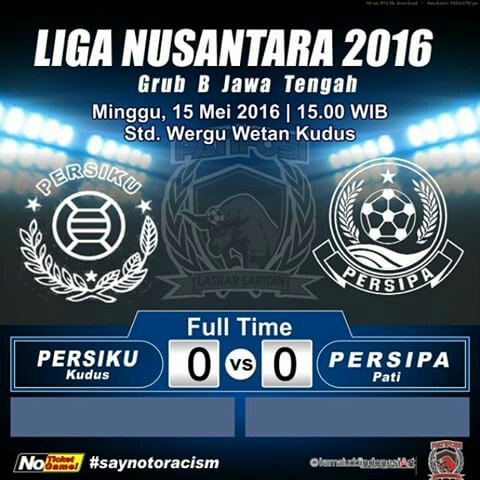 WilayahPati's tweet photo. Persiku Kudus 0-0 Persipa Pati
#PersipaDay #Persipa #Pati #LigaNusantara #Linus2016 https://t.co/NiSsUJglBS