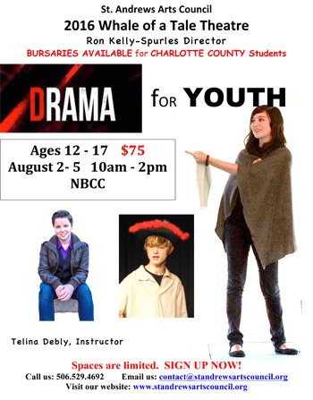 StAndrewsArts's tweet photo. Drama for Youth workshops are happening this Aug in StAndrewsNB @SeeStAndrewsNB #drama https://t.co/Yd2dYB8vgU https://t.co/42O9Xxw6JF
